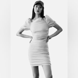 Maeve X Anthropologie Ruched Stretch Mini Dress